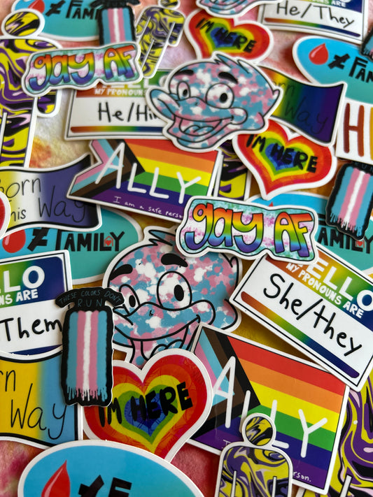 Pride Stickers Mystery 4 Pack